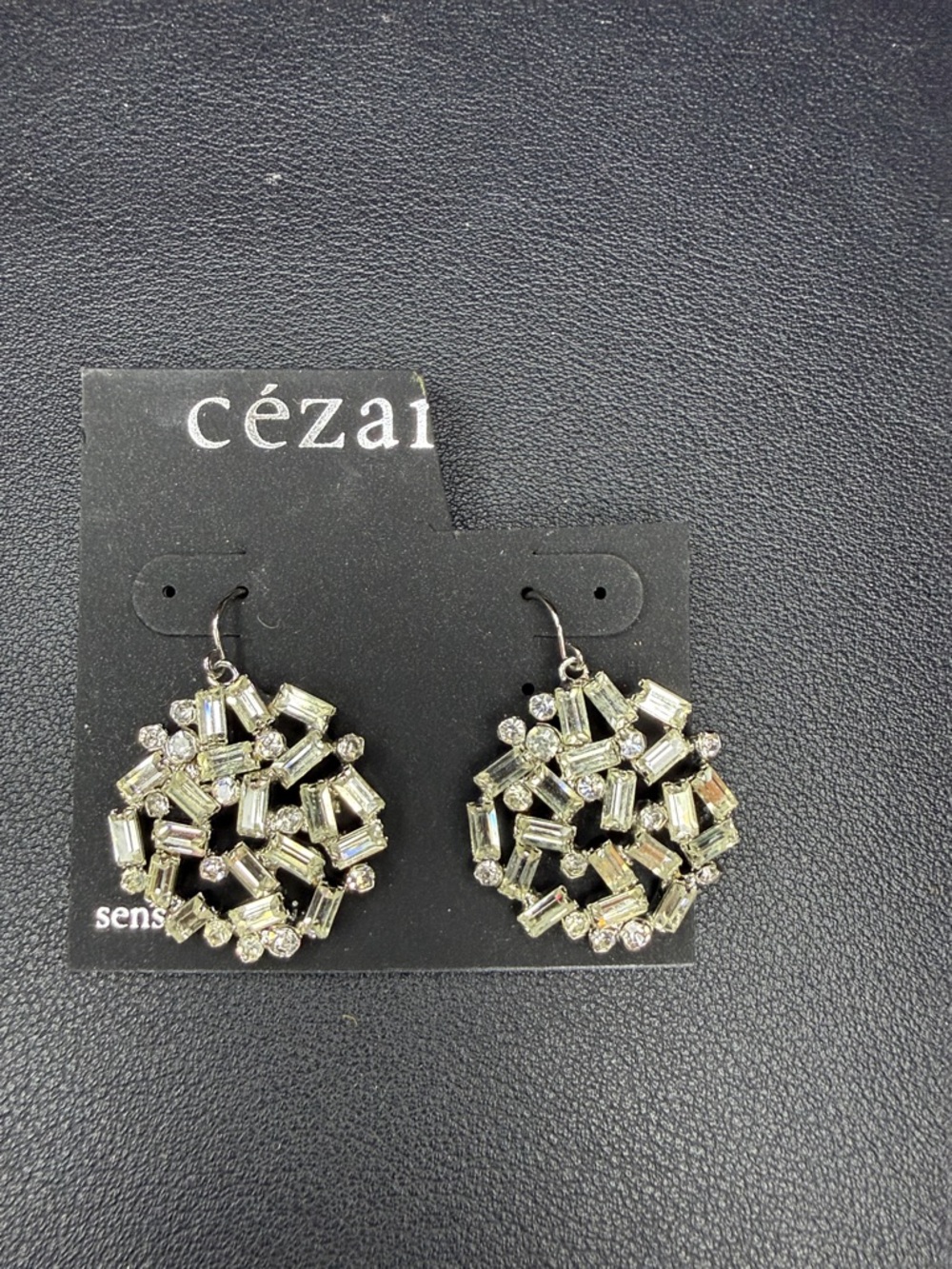 cézanne Gold-Tone Cluster Crystal Drop Earrings